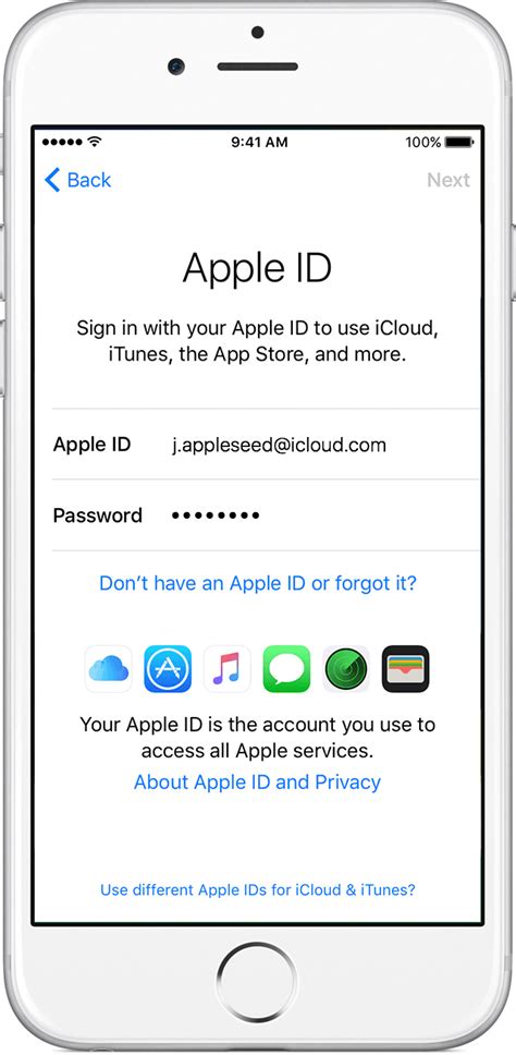 my Apple ID account